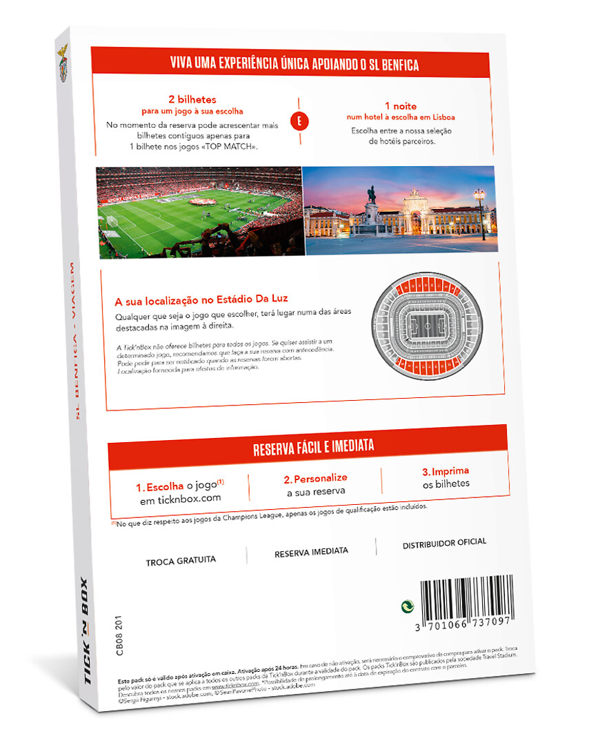 SL Benfica - jogo + estadia