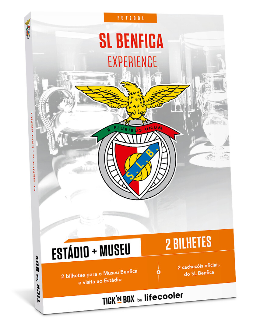 SL Benfica Experience - 2 bilhetes estádio + museu