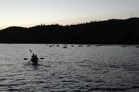 Canoagem noturna + Buffet de petiscos na Praia Fluvial do Alamal | Para 4 - 4h | GaviAdventure