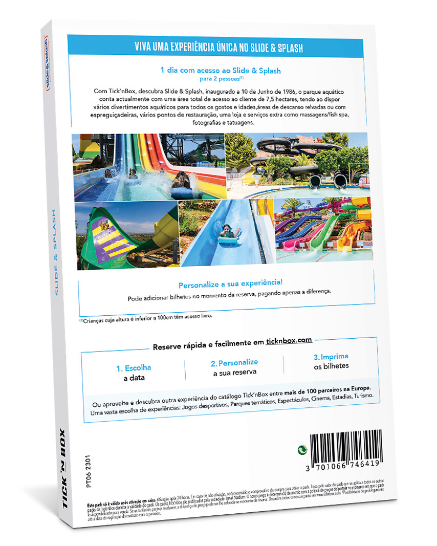 Slide & Splash - 2 bilhetes